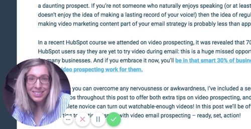 Video prospecting